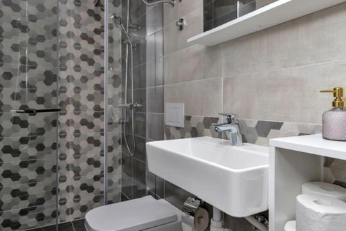 Koupelna v ubytování Lux Dado Igrane