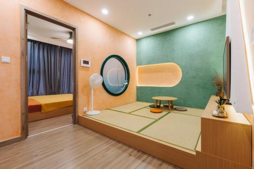Χώρος καθιστικού στο Ecopark QV Homestay NA