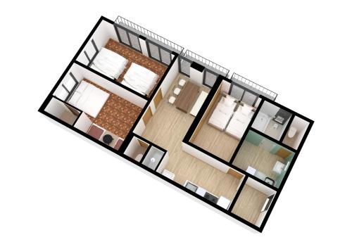 an image of a floor plan of a house at ueno minowa401 in Tokyo