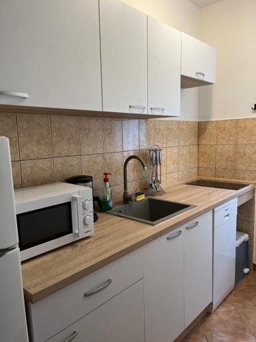 Η κουζίνα ή μικρή κουζίνα στο Apartment Sole