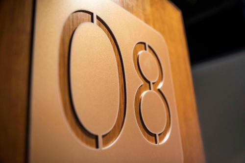 a close up of a light switch on a stove at Nightcap at Empire Hotel in Gepps Cross