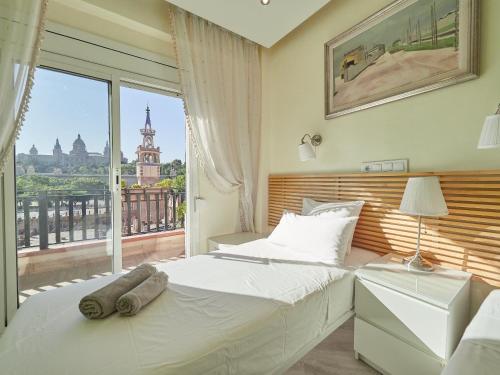Posteľ alebo postele v izbe v ubytovaní Unique Cozy Scenic Penthouse