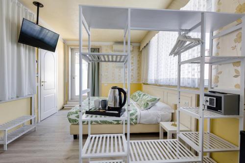 Kuchyň nebo kuchyňský kout v ubytování HOTEL Villa Lilla