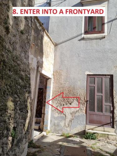 an entry into a front yard with a door at Welcome Senj TWIN BED ! in Senj