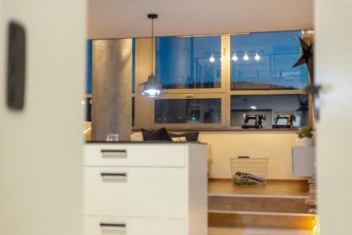 Küche/Küchenzeile in der Unterkunft View Skyscraper Bata - loft XL