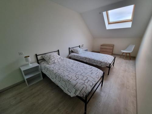 Postel nebo postele na pokoji v ubytování Grande Villa familiale et chaleureuse à Saulieu