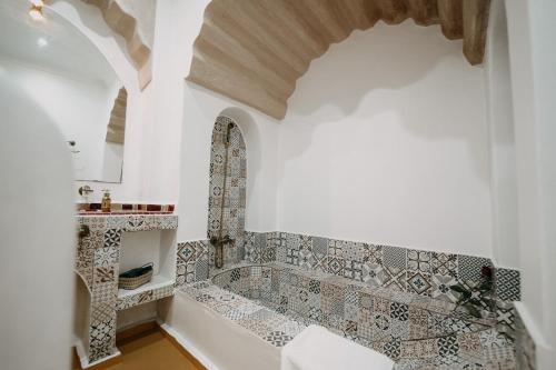Koupelna v ubytování Riad karim