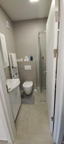 Koupelna v ubytování Apartman Jakša