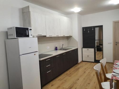 Η κουζίνα ή μικρή κουζίνα στο Apartament Topalov