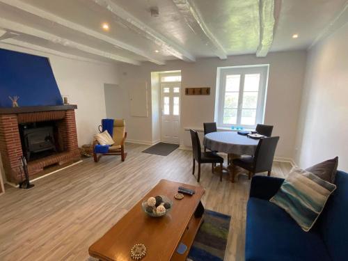 Χώρος καθιστικού στο Le Cottage - Gîtes de Cavran