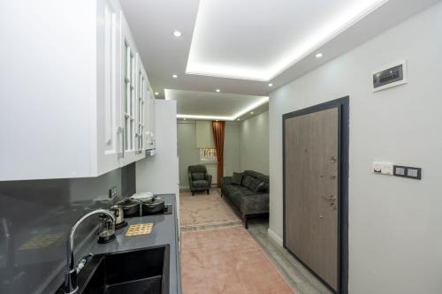 Кухня или мини-кухня в BOSPHORUS EXCLUSİVE RESİDENCE
