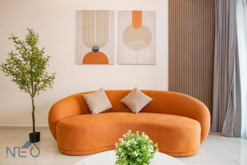 Χώρος καθιστικού στο Country Garden Danga Bay InStyle Sea View Homestay Suite by NEO
