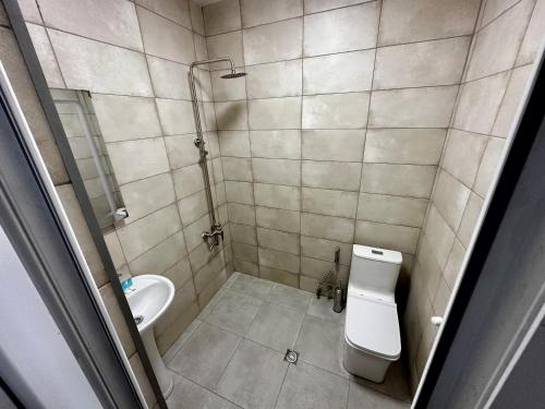 Koupelna v ubytování Mtskheta Family Stay