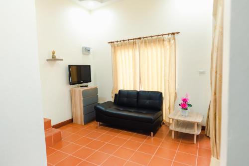 Ruang duduk di Kai Mook House