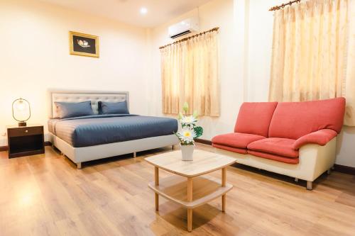 Ruang duduk di Kai Mook House