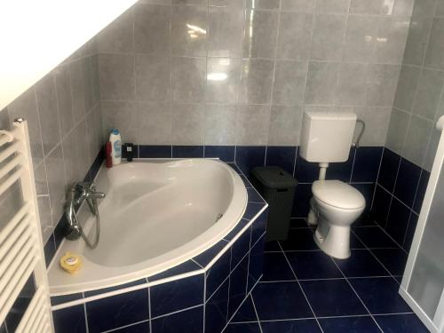 Koupelna v ubytování Tulipán Apartman Kápolnásnyék