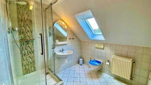 ห้องน้ำของ Fewo-Uden Wangerland