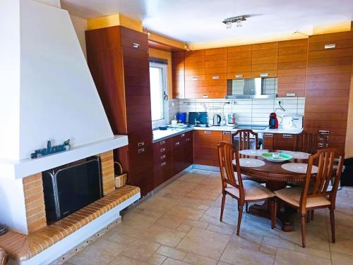 Kuchyň nebo kuchyňský kout v ubytování Cottage in Greek nature