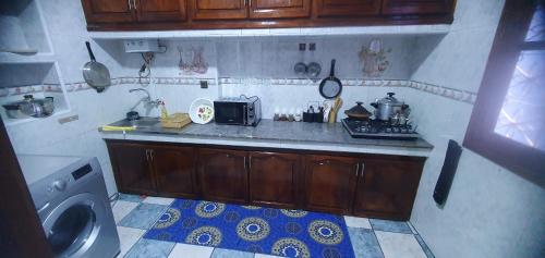 Dapur atau dapur kecil di IDGA appartement with panoramic view