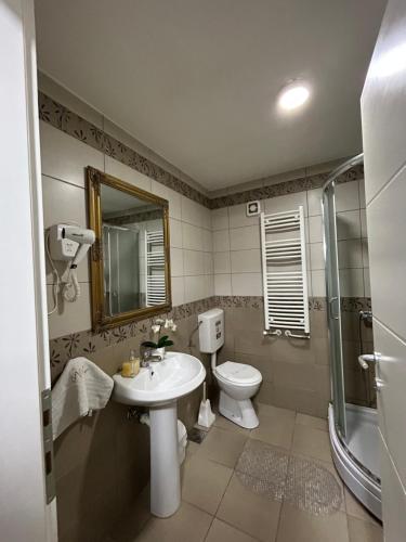 Koupelna v ubytování MM Apartman
