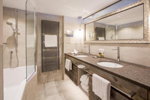 Koupelna v ubytování Hotel Rita