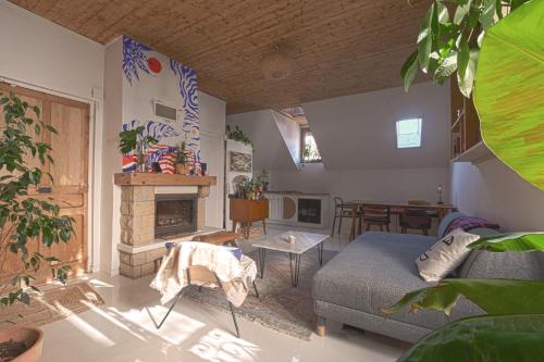 Two bathrooms and WC, fireplace, historical center