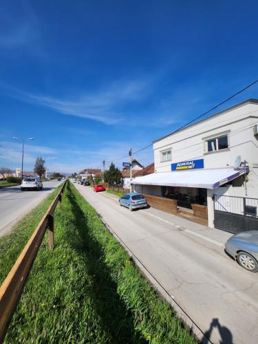 a building on the side of a road at Admiral1 in Valjevo