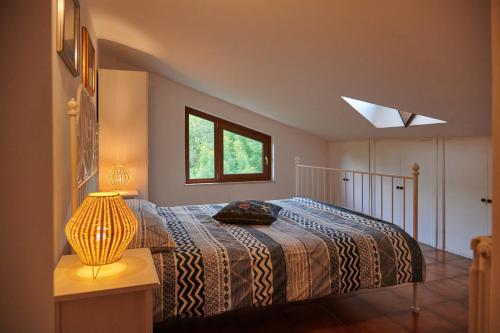 Llit o llits en una habitació de Villa Failla