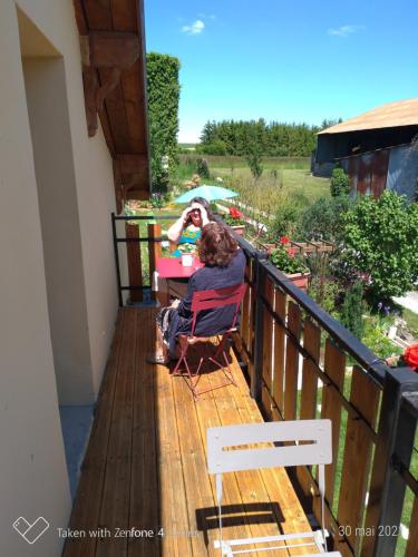 Μπαλκόνι ή βεράντα στο Gite Au Grenier Cosy