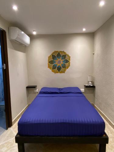 Ein Bett oder Betten in einem Zimmer der Unterkunft Garra Charrua
