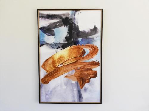 a painting of a mushroom on a wall at Caribbean 1136 by Top Destinations Rentals in Port Edward