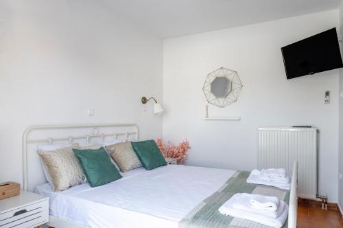 Ένα ή περισσότερα κρεβάτια σε δωμάτιο στο New Olivka House