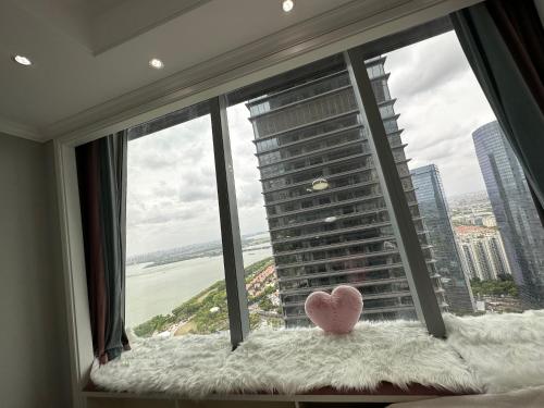 Balkoni atau teres di Suzhou Goethe Hotel Apartment Jinji Lake Branch