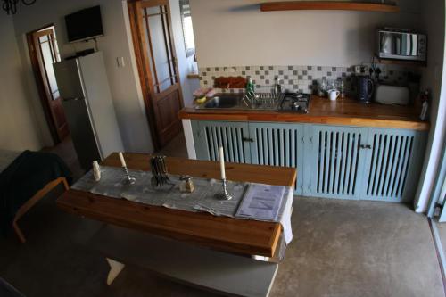 Dapur atau dapur kecil di Langdam Guest Farm
