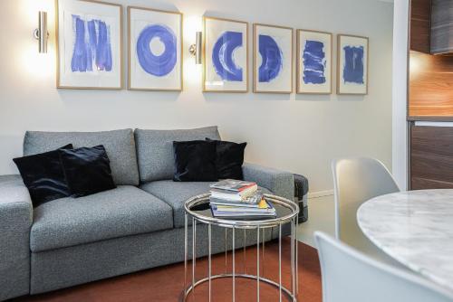 Istumisnurk majutusasutuses HeyMi Apartments Mondschein