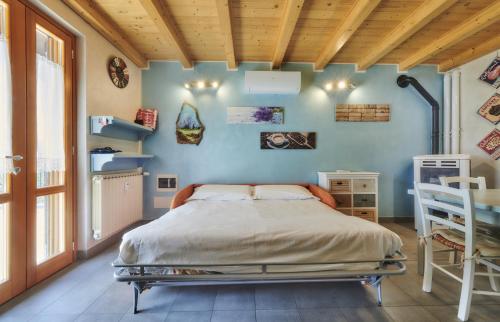 Cama o camas de una habitación en Sunset app - Lake Como View