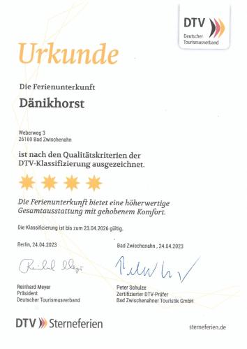 a rejection letter for a dk variance document at Weberhof Ferienapartments in Rostrup am Westufer des Zwischenahner Meers in Bad Zwischenahn