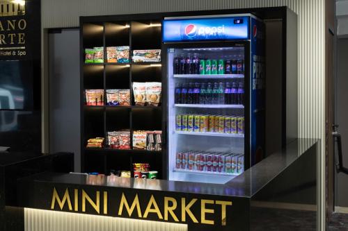 a mini market store with a mini market refrigerator at Pianoforte by Febor Hotels&Spa in Istanbul