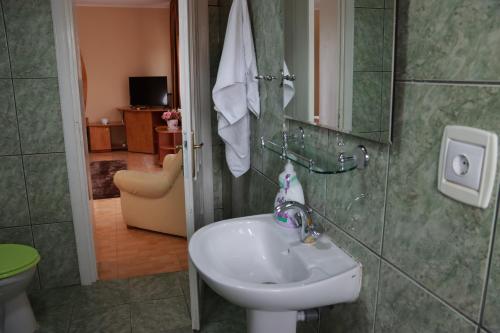 Koupelna v ubytování Hotel Casa Italia