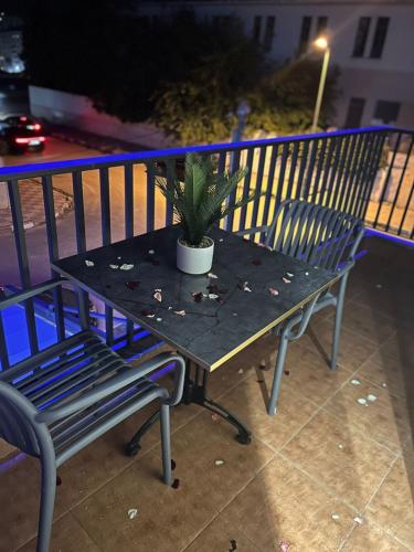 Balkón nebo terasa v ubytování Hotel beaux arts