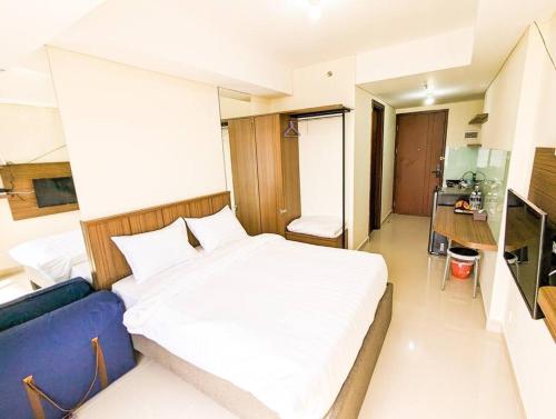 Ένα ή περισσότερα κρεβάτια σε δωμάτιο στο Lovina 3802 Pollux Meisterstadt