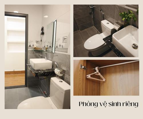 Koupelna v ubytování Anita homestay Dalat
