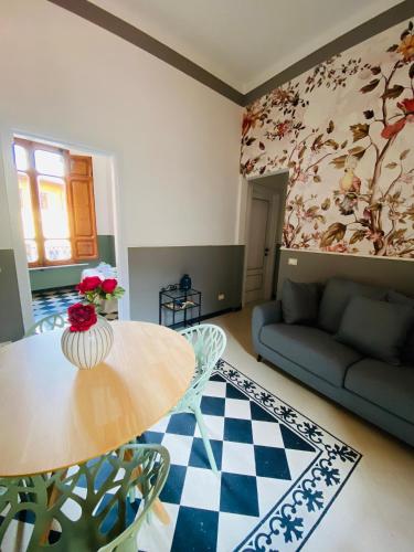 Χώρος καθιστικού στο Blom apartments