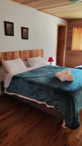 Katil atau katil-katil dalam bilik di Hotel e Pousada Montanha Real