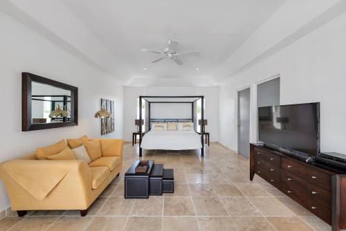 Μια τηλεόραση ή/και κέντρο ψυχαγωγίας στο Villa Ambiance