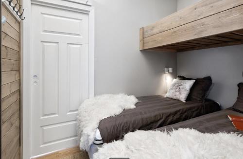 Cama o camas de una habitación en Geilo sentrum for 4 personer
