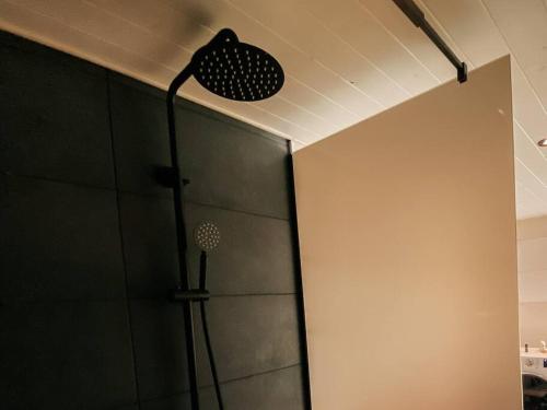a shower in a bathroom with a shower head at Private Stay Zen House to unplug and recharge in Tuimõisa