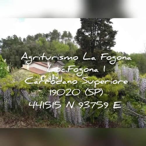 zdjęcie ogrodu z fioletowymi kwiatami w obiekcie Agriturismo La Fogona w mieście Carrodano Superiore