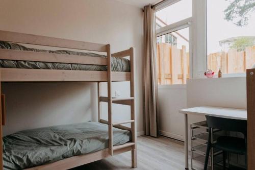 Poschodová posteľ alebo postele v izbe v ubytovaní ECUREUIL - Charme et Standing à Saint Galmier
