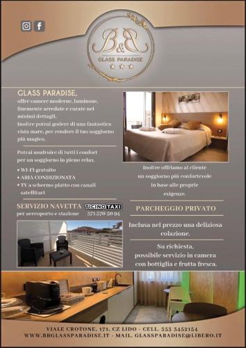 Ένα ή περισσότερα κρεβάτια σε δωμάτιο στο B&B Glass Paradise